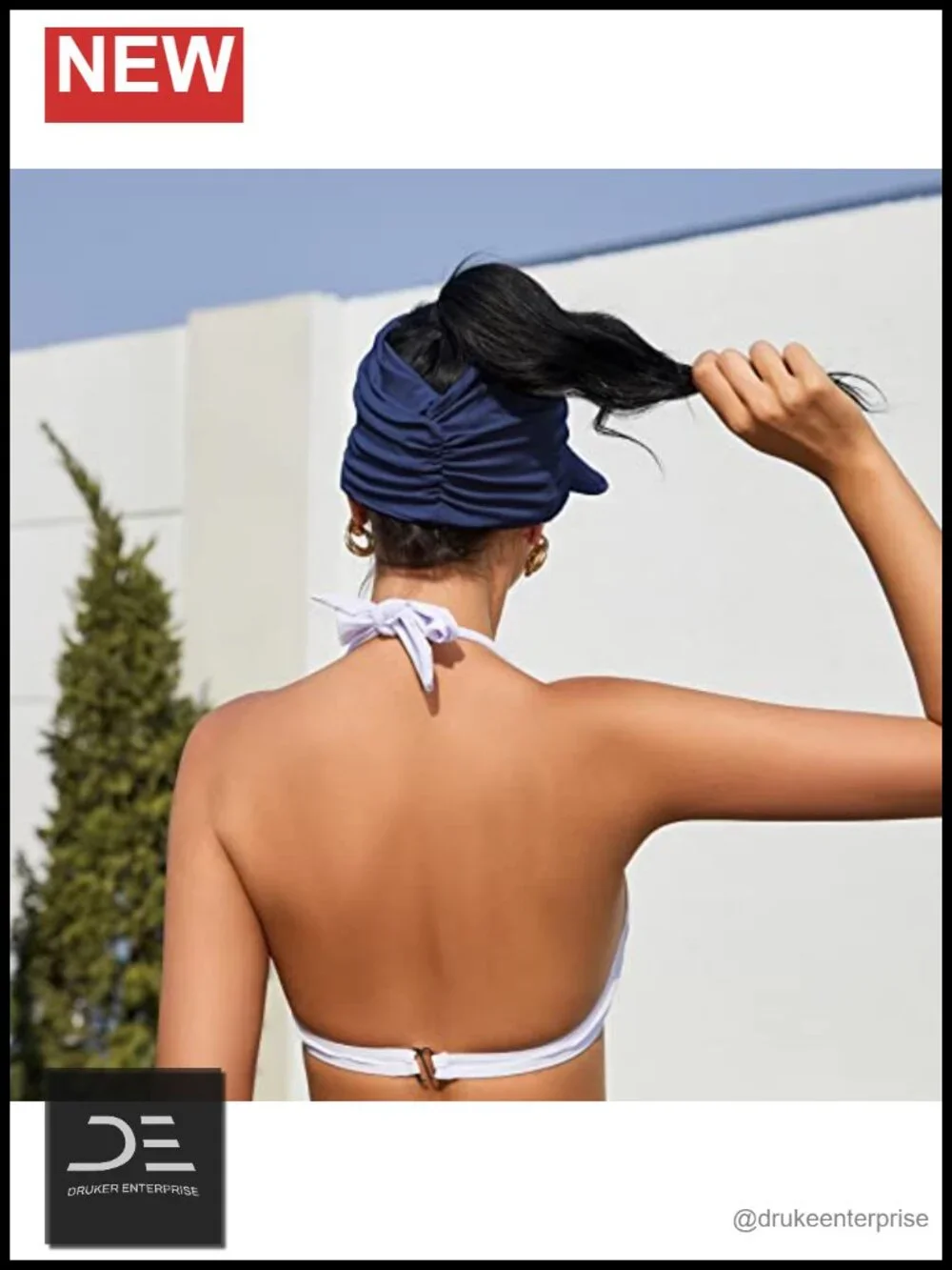 UPF 50+ Sun Visor Hat Foldable Travel Visor Lightweight Visor Hat